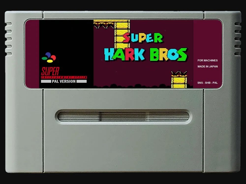 16 бит игры ** SUPER HARK BROS (PAL Европейская версия!)