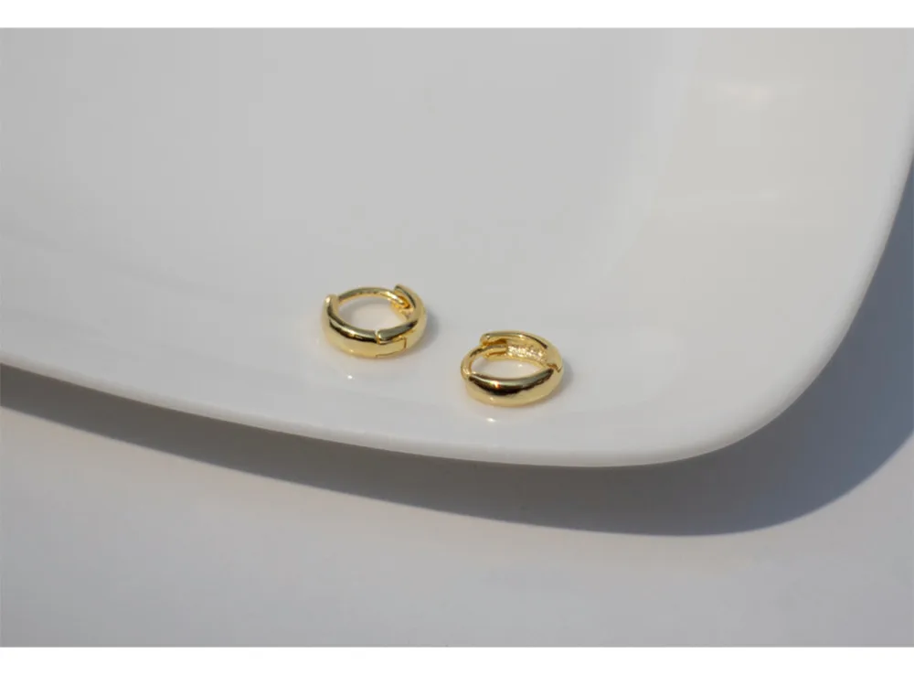 925 пробы Серебряное модное ультра-маленькое ушное кольцо в форме дуги, мини круглое ушное кольцо, простое дикое Трендовое женское и мужское ушное кольцо