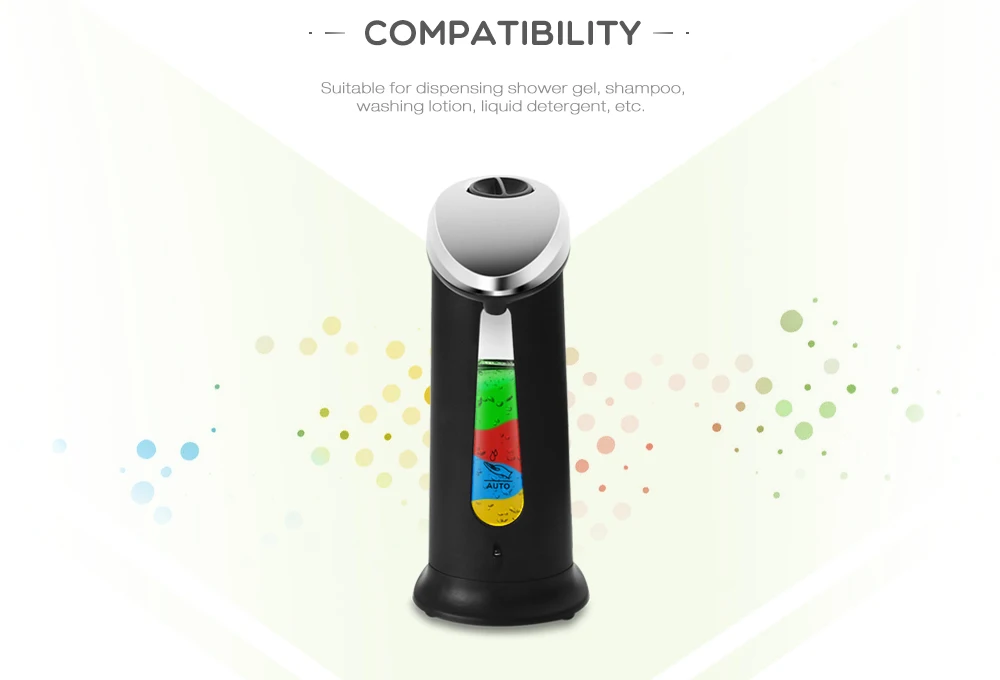 AD - 03 400ml ABS Electroplated Automatic Soap Dispenser Touchless Sanitizer Dispenser