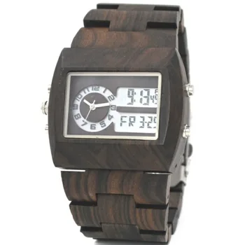

Wooden Wrist Watch mens Top Luxury Brand New Natural Quartz Wooden Verawood Watches Men Clock Wood Watch With LED Luminous Watch