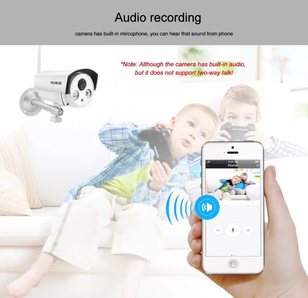 Techege yoosee IP Камера аудио запись Wi Fi 1080 P 960 720 ONVIF P2P Беспроводной проводной CCTV