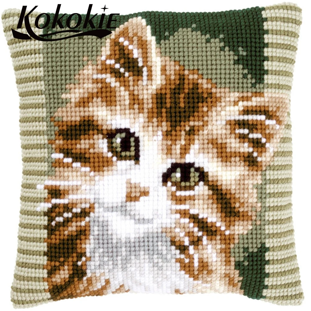 Handmade car pillowcase craft kits for adults cross stitch sets sale diy knitting needles kit embroider Needlework | Дом и сад