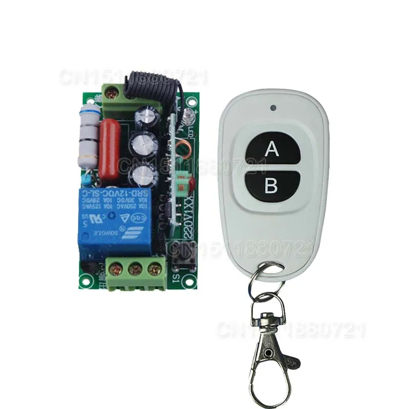 

220V 1CH 10A RF Wireless Remote Switch Wireless Light Lamp LED Wwitch 315/433Mhz Controller
