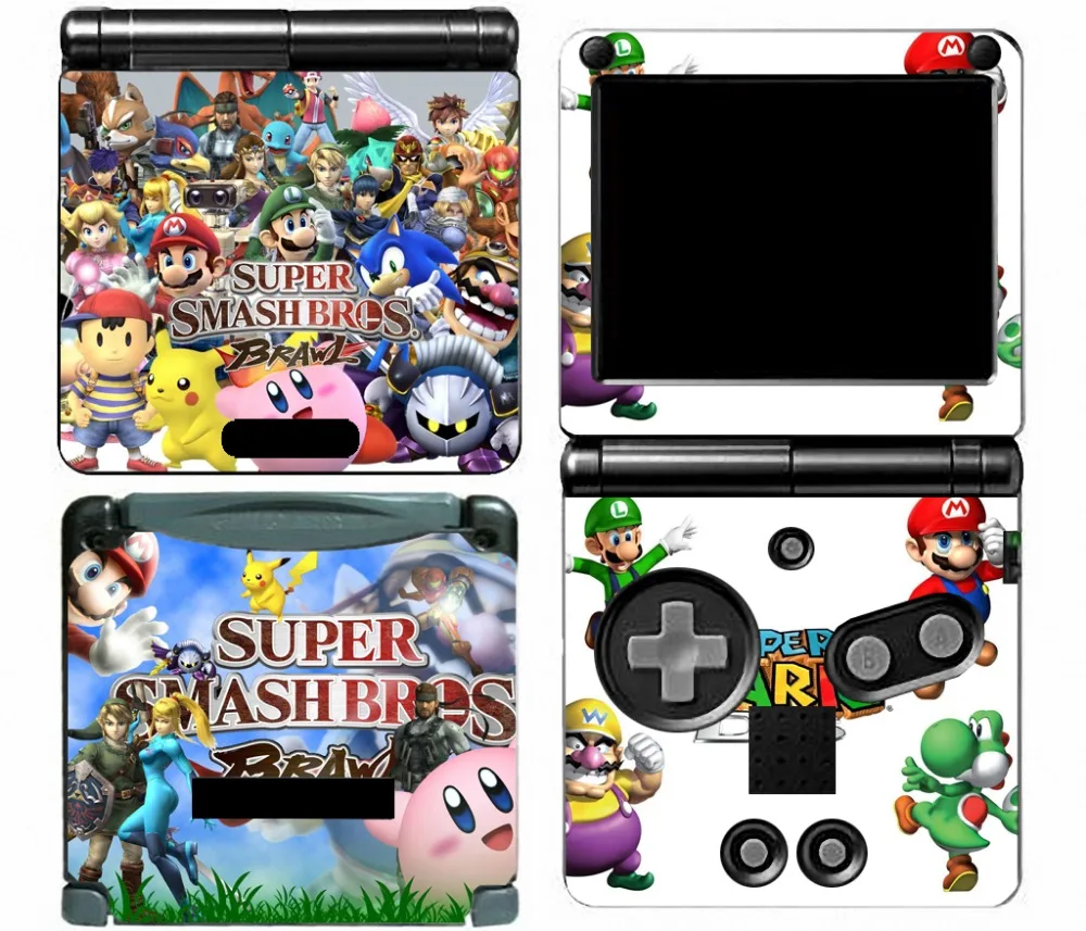 

supersmashbrosbrawl 115 Vinyl Skin Sticker Protector for Nintendo GameBoy Advance GBA SP skins Stickers