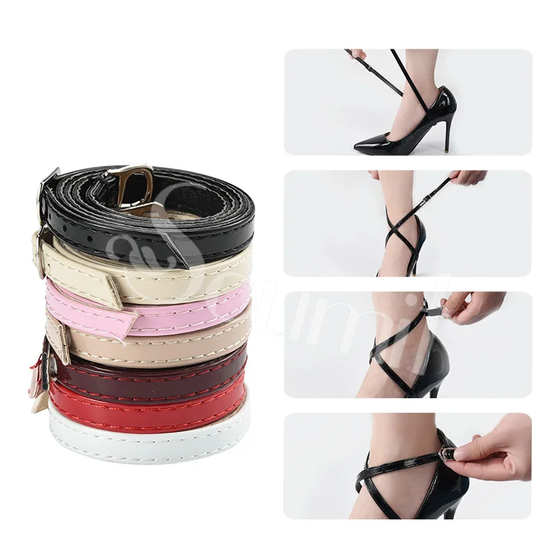 Soumit Модные женские босоножки на высоком каблуке со шнурками; 1 пара; обувь с ремешком на щиколотке и металлической пряжкой