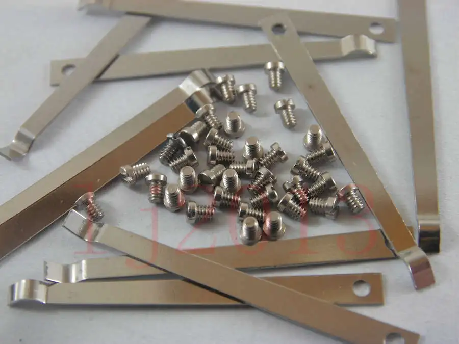 50pcs sax leaf springs + 50pcs screws,sax repair parts screwssax repairspring saxsax parts