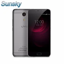 Original umi plus 5,5 “FHD 4G LTE 4000 mAh MTK6755 Helio P10 Octa-core Android 6.0 4 GB 32 GB OTG 13.0MP Fingerabdruck Mobilen telefon