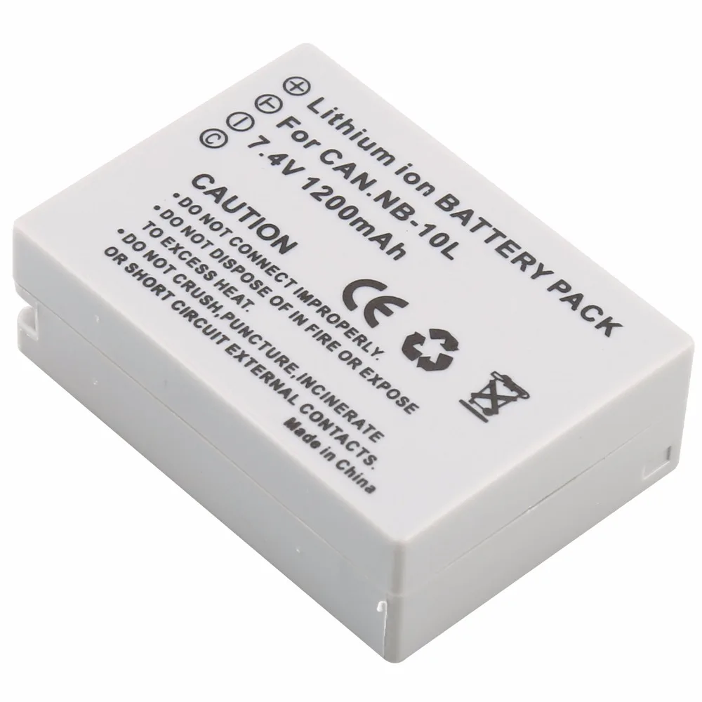 

PROBTY NB-10L NB 10L NB10L Digital Battery for Canon G1X G15 G16 SX40HS SX50HS SX60HS SX40 SX50 SX60 Camera