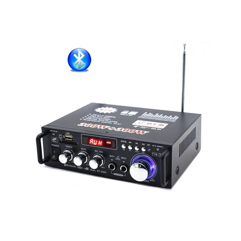 Стерео Bluetooth усилитель для караоке USB SD FM 30 Вт * 2 40 2|power amplifier|amplifier powermicrophone with amplifier |