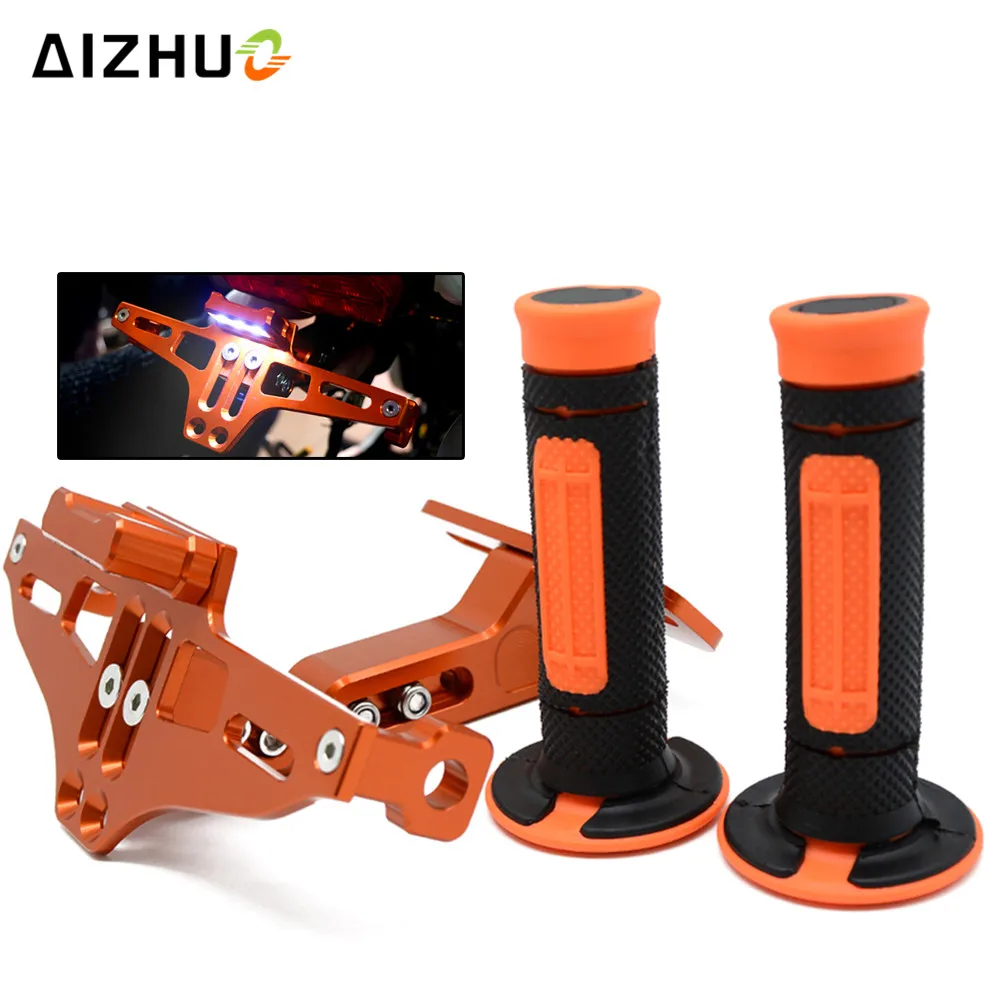 Motorcycle Rear License Plate Holder & Handle Bar Grips For KTM 300 XCW