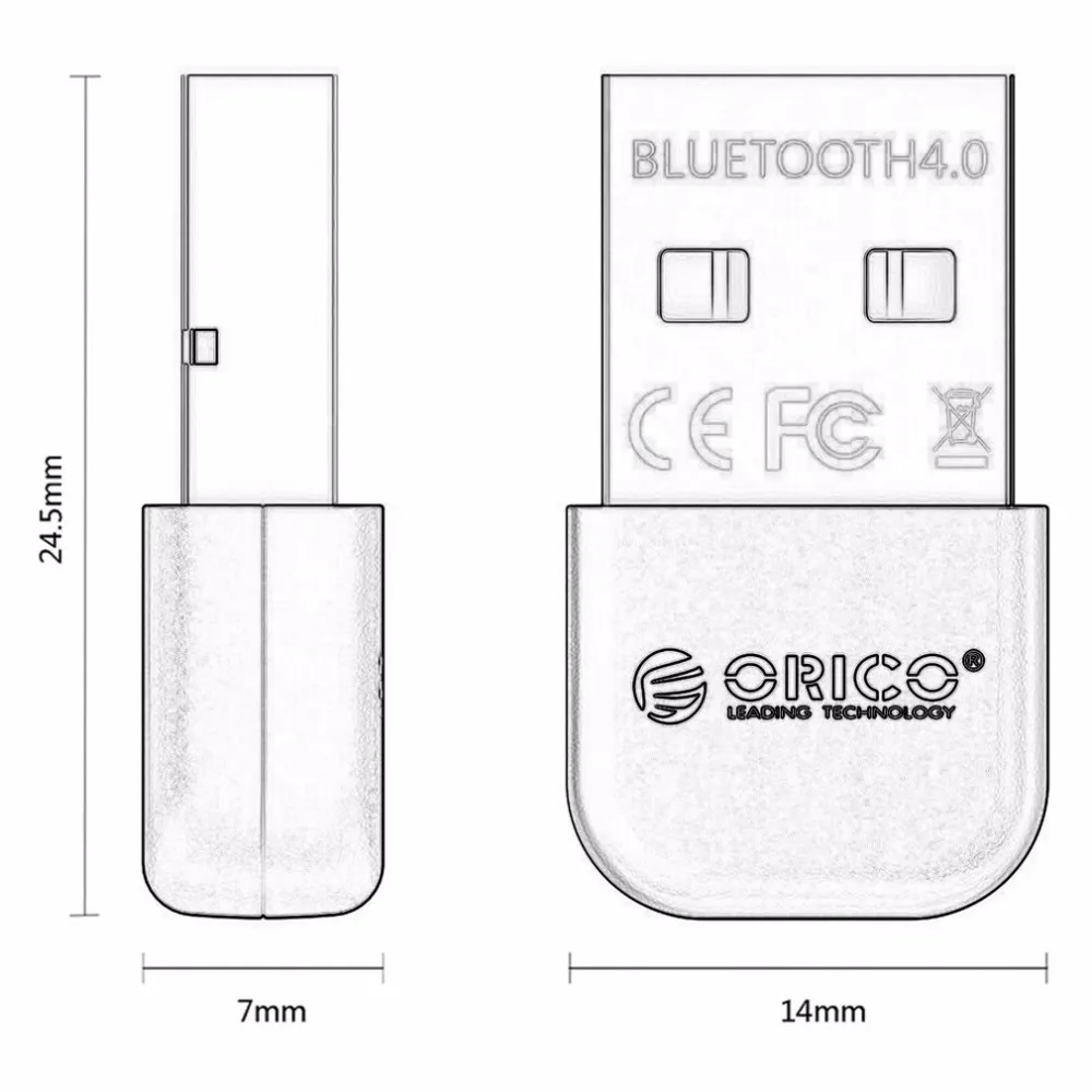 ORICO BTA-403 Bluetooth адаптер Bluetooth 4,0 USB ключ Музыкальный звуковой приемник Мини CSR передатчик для телефона планшета