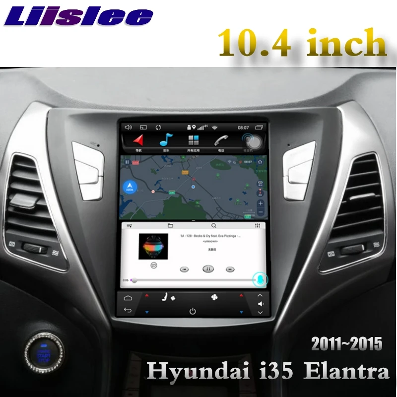 Для hyundai i35 Elantra Avante MD UD 2011 ~ 2015 NAVI LiisLee автомобильный мультимедийный плеер gps карты wi fi аудио CarPlay радио навигации