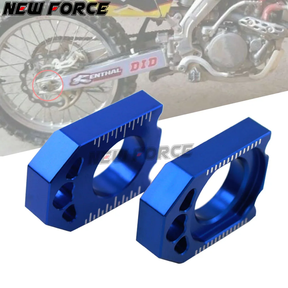 

CNC Rear chain adjustment axle off-road vehicle For Yamaha YZ125 YZ250 YZ250F YZ450F WR250F WR450F WR250R WR250X WR 250F 450F