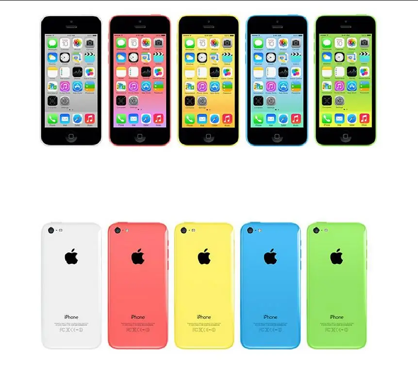 Б/у Apple iPhone 5C разблокированный двухъядерный мобильный телефон 8 ГБ/16 ГБ/32 ГБ rom WCDMA 3g б/у телефон