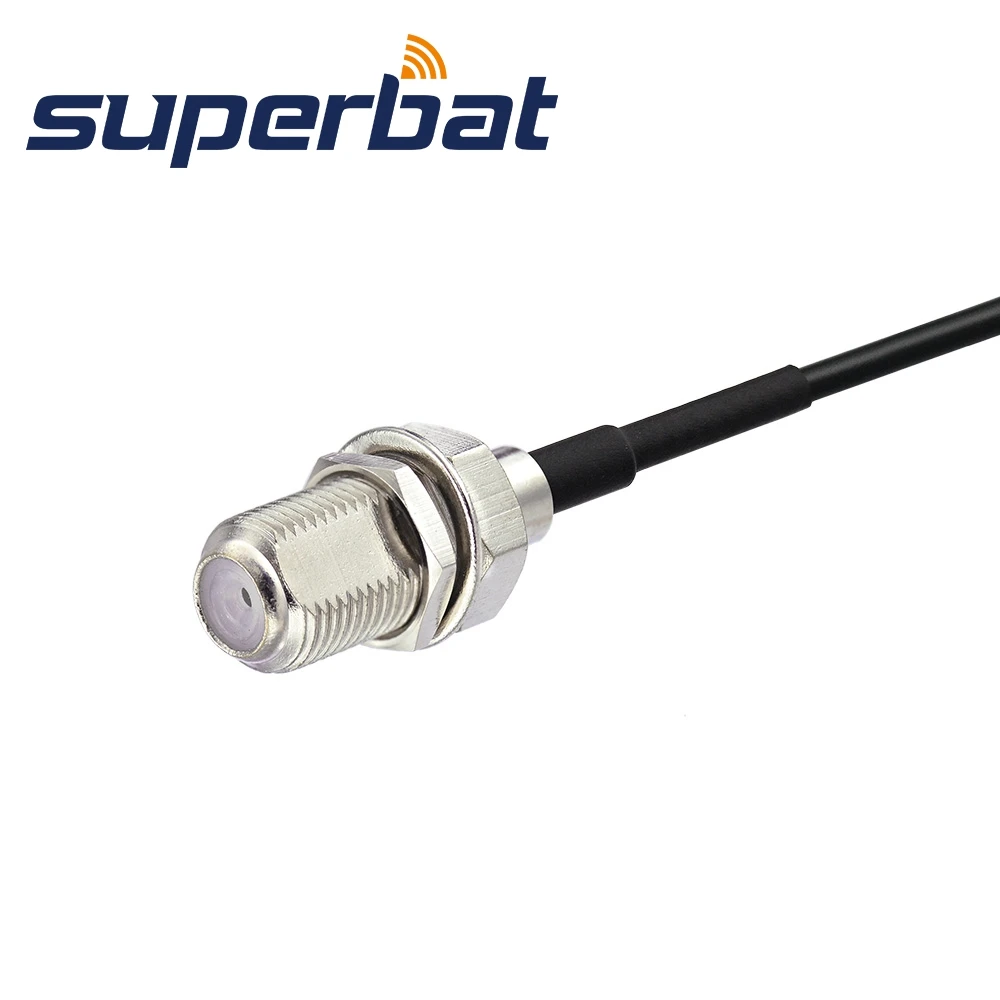 RG174 Coaxial Cable Assembly with F Female and SMA Male Connectors
