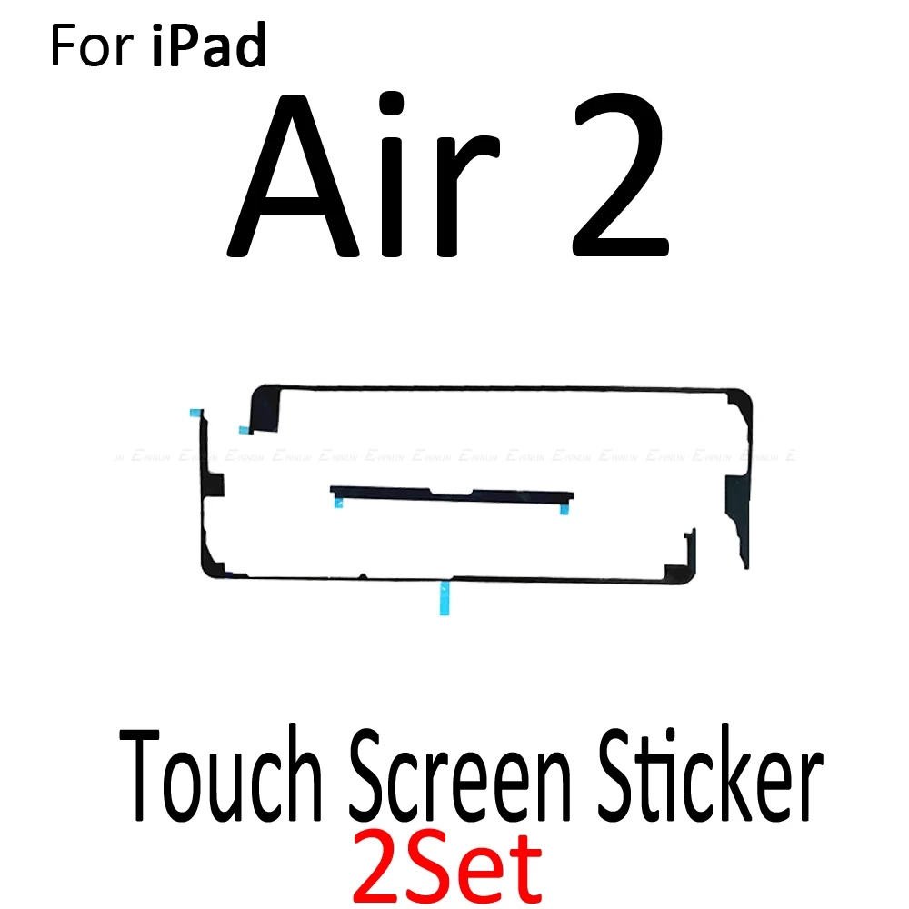 2 компл./лот, новинка, 3m, клей, средняя рамка, клейкая наклейка для iPad Air 2 Mini 1 2 3 4, сенсорный экран, дигитайзер, лента