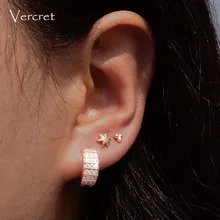 

Vercret Sterling Silver Small Ball Stud Earrings For Women Cartilage Tiny Earring Stud 4mm