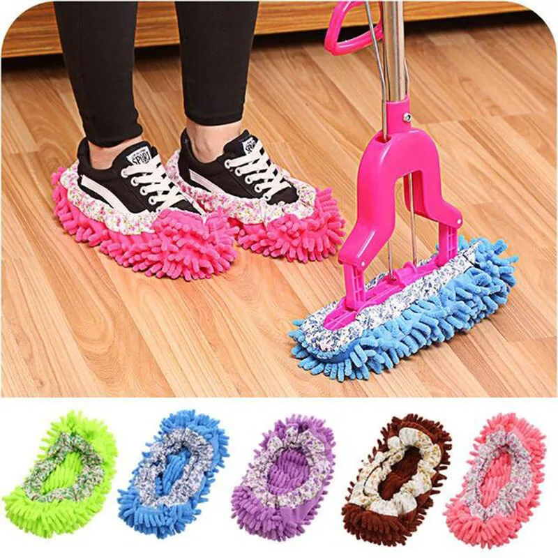 

2pcs Cleaning Foot Cleaner Shoe Mop Slipper Floor Dusting Cover Convenient Practical Home Accessories Cleaning Tools #