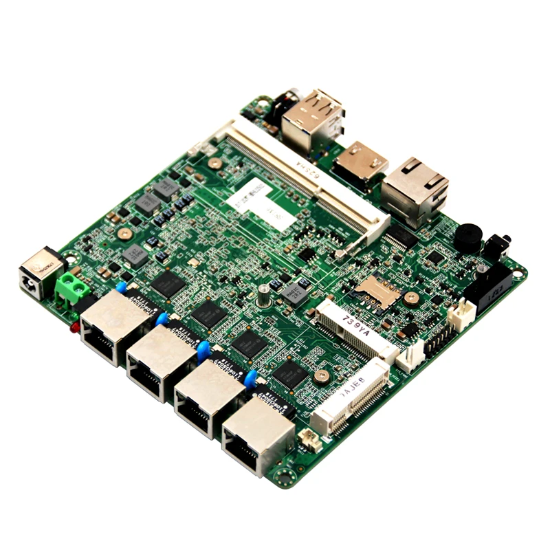 Нано 12*12 см ПК плата с E3845/J1900/J1800 RAM слот 4 * Lan порт 1 Mini PCIe USB2.0/1 USB3.0 Поддержка порта