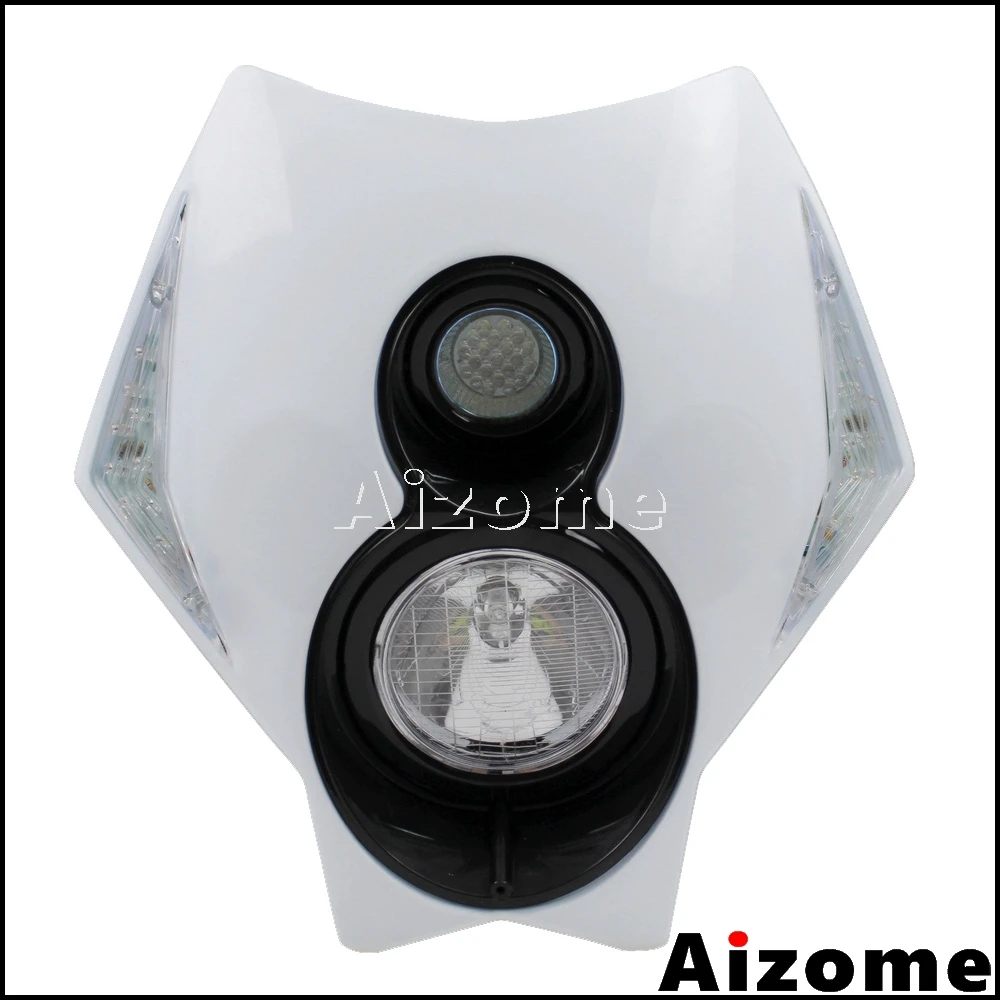 Мотоцикл светодиодный головной обтекатель для Honda Suzuki CR РМЗ DR KLX 250 CRF450 DRZ400 TTR EXC SX