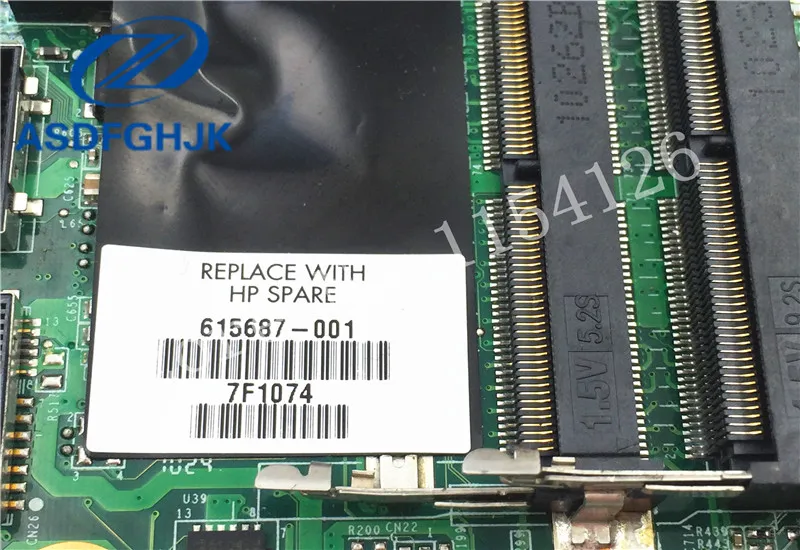 Most effective  LAPTOP MOTHERBOARD 615687-001 FOR HP DV7 DV7-4000 MOTHERBOARD DA0LX8MB6D1 DDR3 Non-integrated 100% 