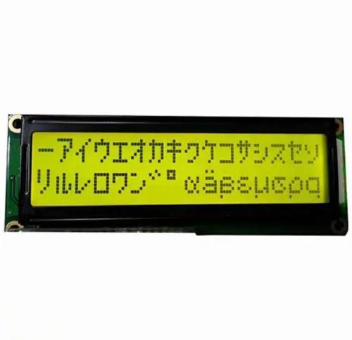 

LCD Display Yellow 1602 2x16 Big Characters 5V 122*44MM