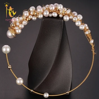 

[NYMPH] Baroque Pearl Torques Necklace Fine Jewelry Real Pearl Big Pearl Necklace Women Wedding Trendy Party Jewelry X334