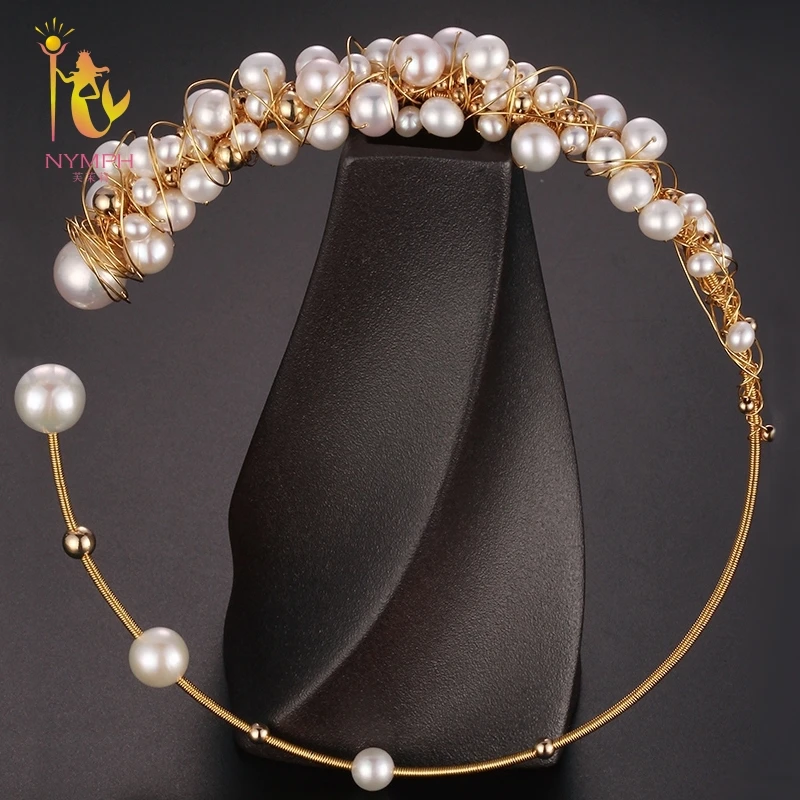 [NYMPH] ожерелье из жемчуга в стиле барокко изящное ювелирное изделие Настоящее