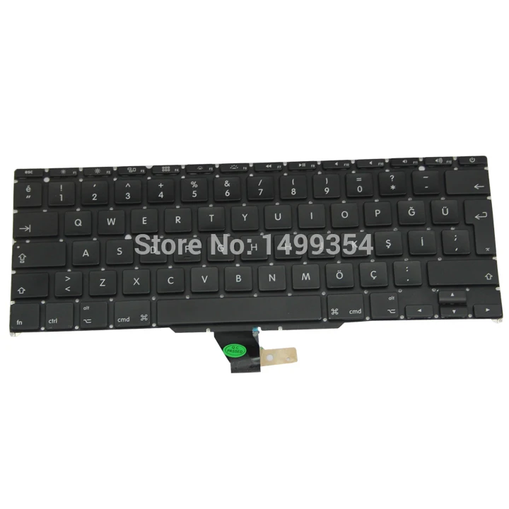 Клавиатура Турецкая A1370/A1465 для Apple Macbook Air 11 дюймов A1465/A1370 2011 2015|a1370 keyboard|turkish
