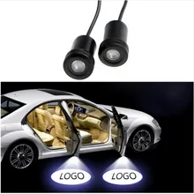 For Mazda For Mustang 2Pcs Ghost Shadow Light Welcome font b Lamp b font Logo Laser
