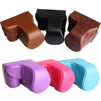 

New Leather Camera Case Bag Cover For Sony NEX6 NEX-6 A6000 NEX7 18-55MM Lens