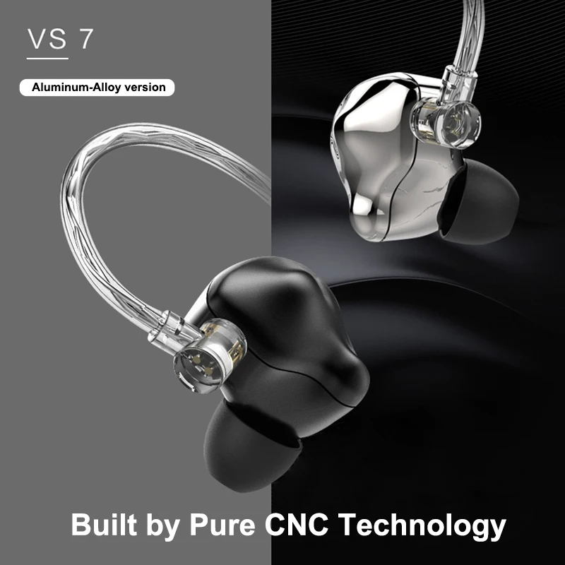 Динамические Hi Fi наушники VSONIC VS7 VS 7 ICEBERG (версия из смолы) Внутриканальные IIEM со