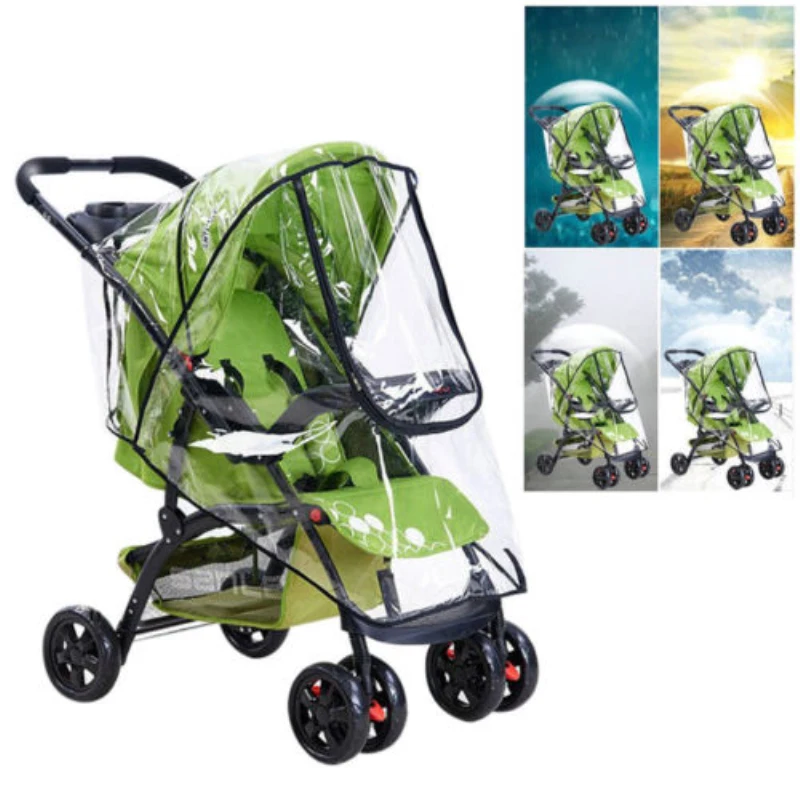 

High Quality Baby Stroller Rain Covers Dust Coats Universal Waterproof Baby Car Shield Pushchairs Strollers Accessories