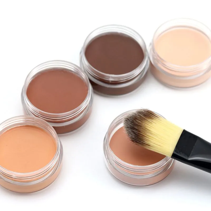 

Face Makeup Concealer Cream Pro Hide Blemish Stick Foundation Base Palette Dark Eye Circle Cover Invisible Pores 5Color Optiona