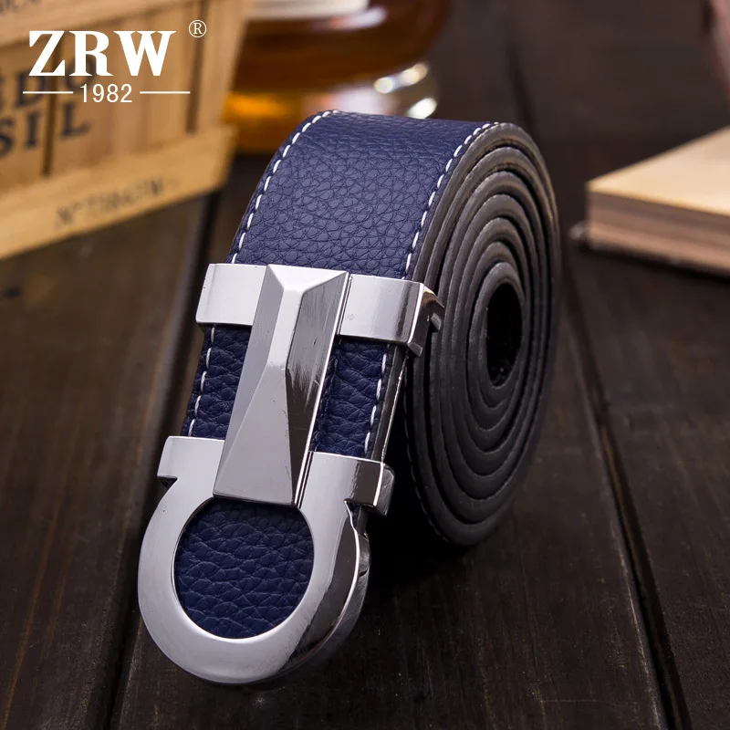 

Luxury Brand Litchi Pattern Leather Belt for Women Men Fashionable Belts
