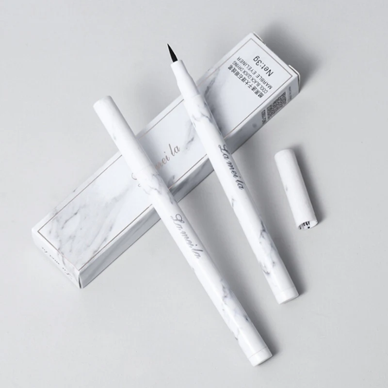 1PC Marble Eyes Makeup Eyeliner Pencil Cosmetic Liquid Waterproof Eyeliner Long-Lasting No Blooming Eye Liner Pen Makeup Tool