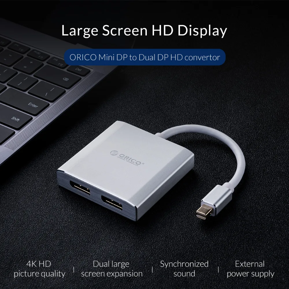 Адаптер Mini DisplayPort ORICO 4k 60/30 Гц 1 2 версия адаптер с двойным для мужчин и женщин