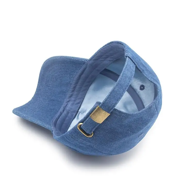 Color sólido Denim lavado Snapback sombreros de otoño de los hombres de verano las mujeres gorra de béisbol Golf bloqueador solar Baseball Casquette de Hockey tapas