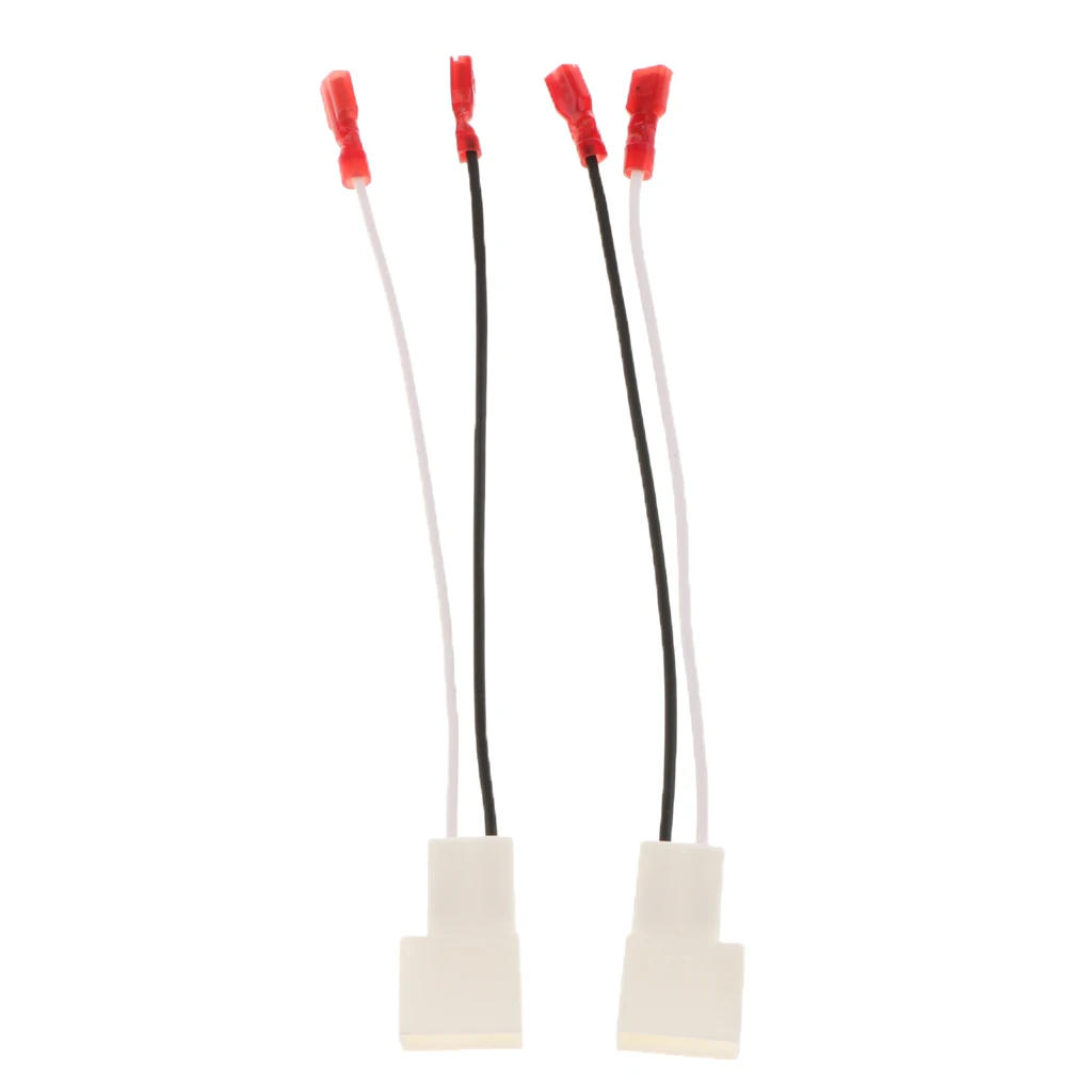2Pcs Speaker Adaptor Lead Loom Connectors for Toyota 1987-2013 Motorcycle Car Accessories