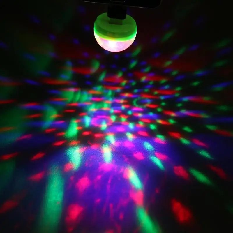 Портативный мини USB LED диско шар вечерние лампы для дома светодиодная