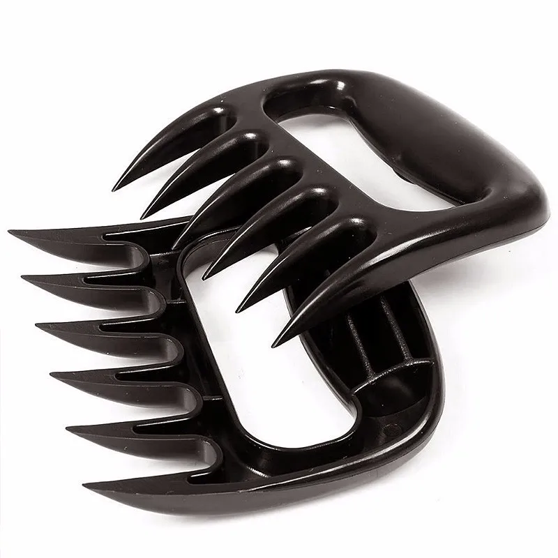 2 pcs/lot Bear Meat Claws Black BBQ Meat Claws Tools Shredding Lift Tongs Pull Handler Handling