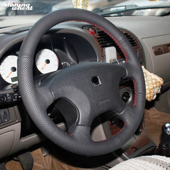 

BANNIS Hand-stitched Black Leather Steering Wheel Cover for Citroen Elysee c-elysee Citroen Xsara Picasso