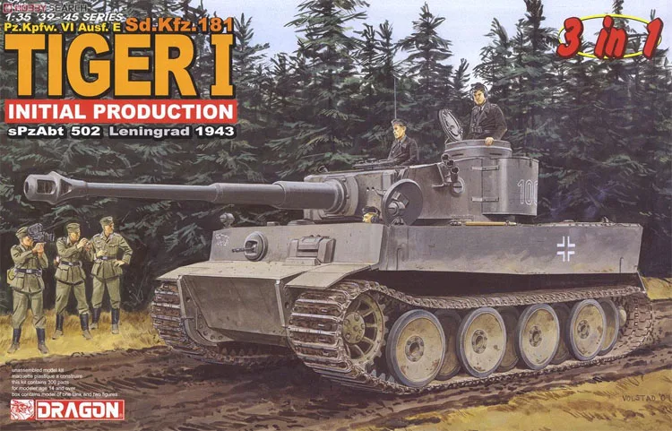 6252 1/35 Pz. Kpfw. VI Ausf. E Tiger 1 набор моделей Dragon | Игрушки и хобби