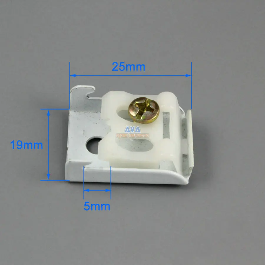 Curtain Track Bracket Curtain Track Brace 25x19mm 40 Pieces