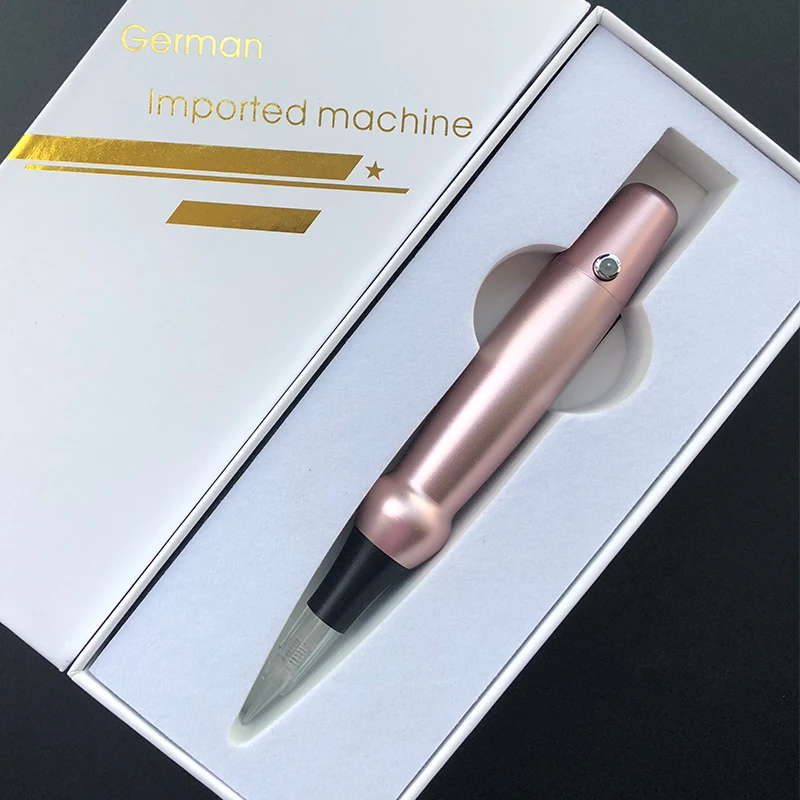 

New Rose Golden Micro Permanent Makrup Machine Professional Permanent Makeup Machine pen For Eyebrow Lips