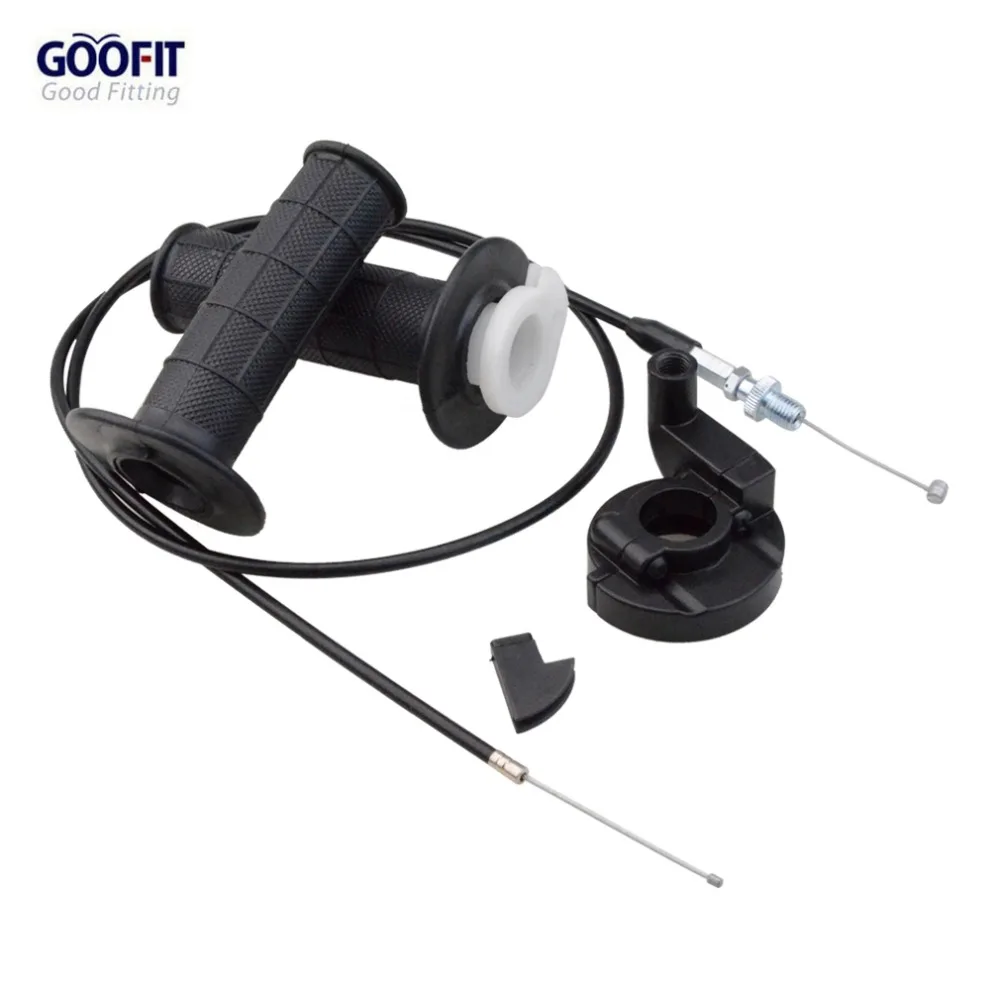 

GOOFIT Throttle Grips Cable Universal 7/8" Handlebar Grip Twist Throttle 1200 mm Cable ATV Dirt Bike Pit Bike H388-038