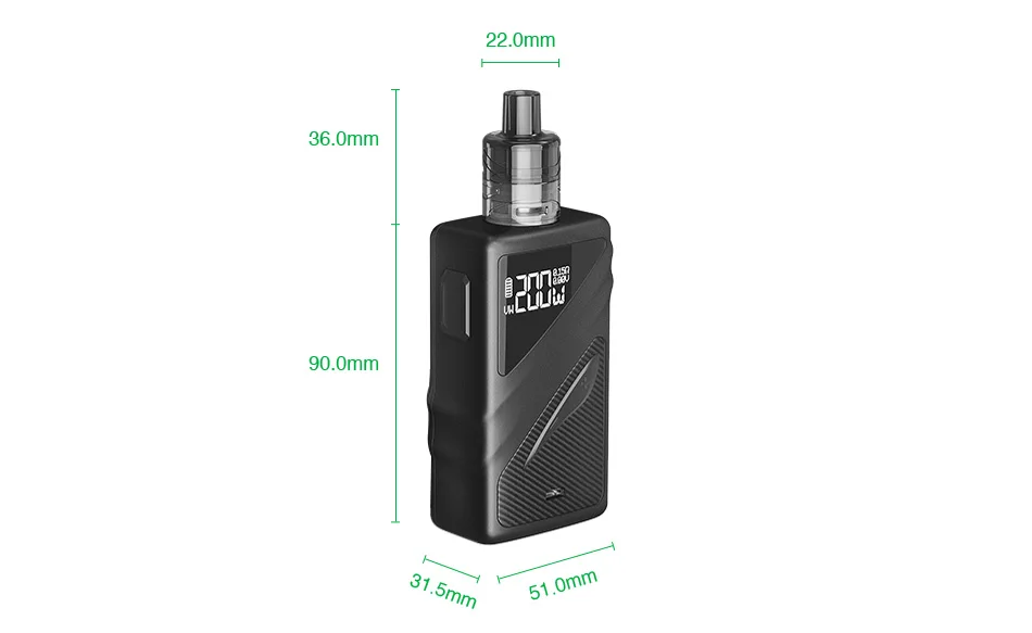 Smoant Taggerz 200W TC Kit with Taggerz Disposable Tank