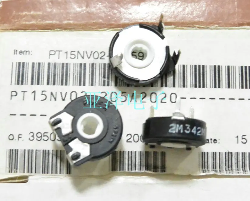 

5PCS/LOT Imported Spanish PIHER trimmer potentiometer, PT15-2M horizontal adjustable resistor oval hole