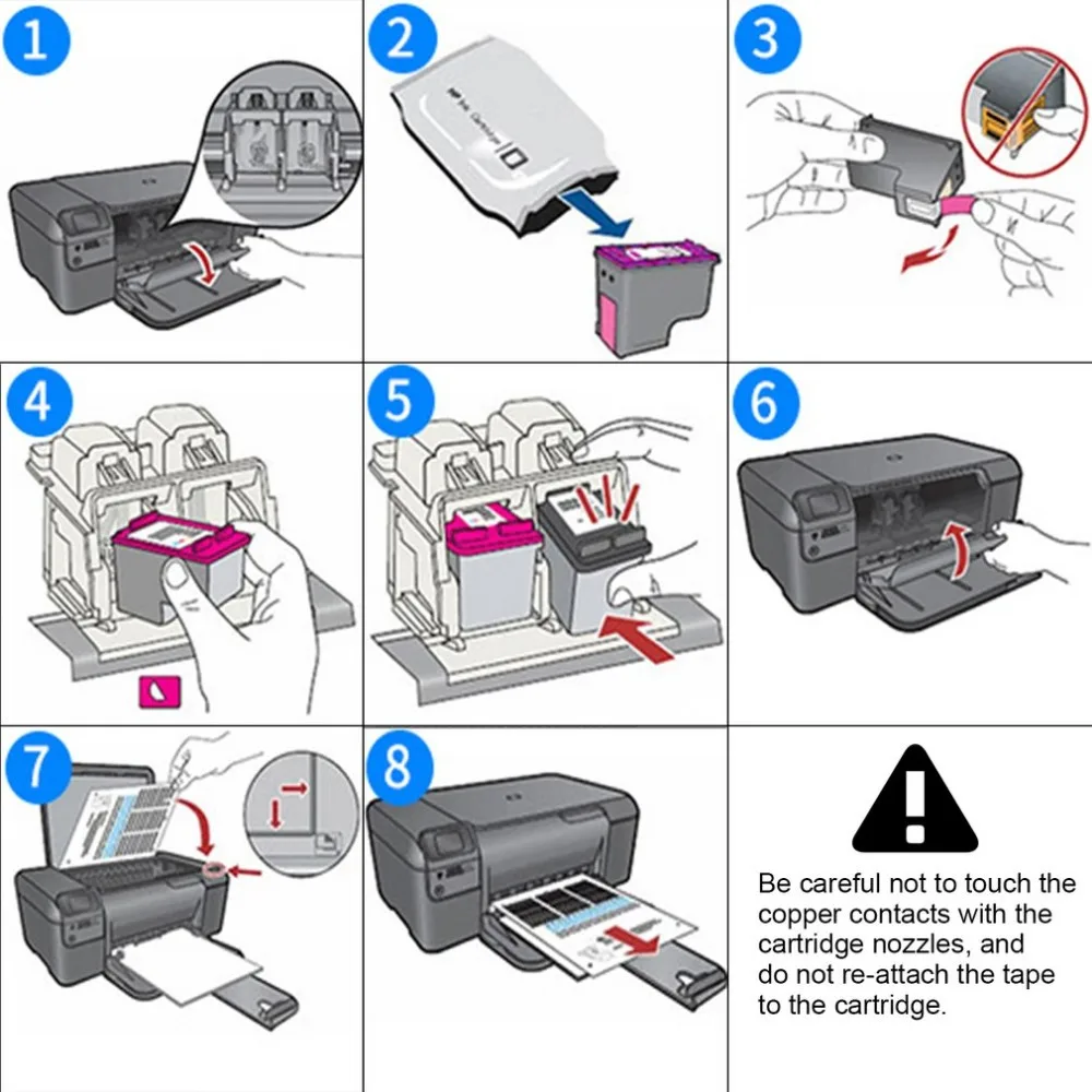 Для 301 Черный чернильный картридж для 301XL для Deskjet 1050A 2050 2510 3000 принтер водостойкий простой в использовании неoem