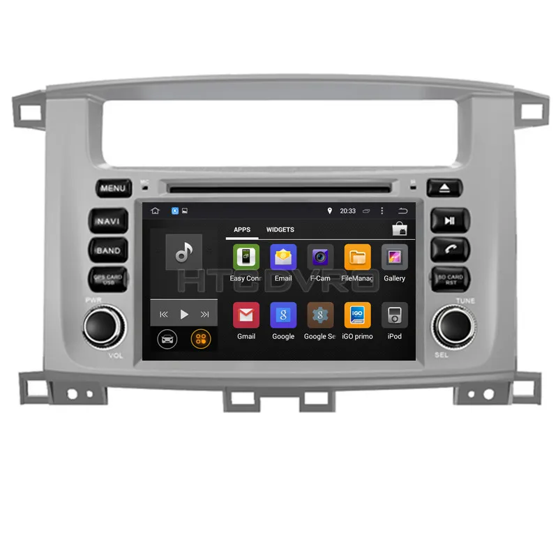 Perfect YMODVHT 7inch 4G Octa Core Android 9.0 7.1 Car DVD GPS for Toyota Land Cruiser 100/LC 100/for Lexus LX 470 Auto RDS Radio Audio 2